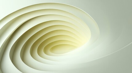 Fototapeta premium Elegant Abstract Waves of Soft Yellow and White Colors Creating a Serene and Calming Background Design for Modern Digital and Print Projects