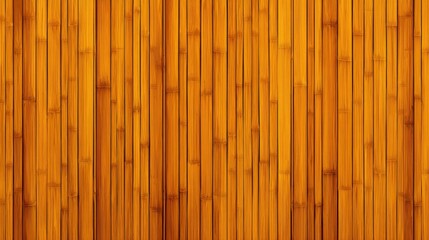 Naklejka premium Natural Bamboo Wall Texture with Warm Golden Tones and Vertical Stripes for Design, Backgrounds, and Eco-Friendly Projects