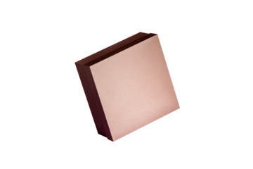 Mockup of a brown large corrugated cardboard box
