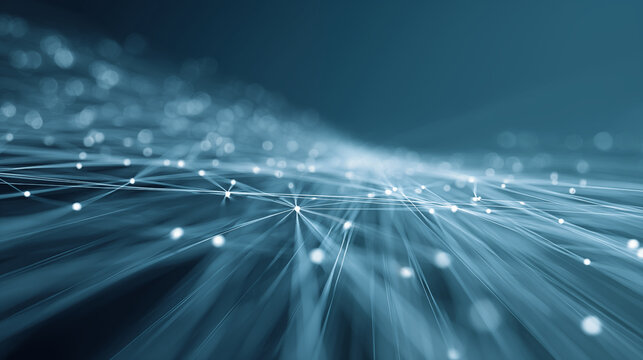 Intricate web of illuminated data points and pathways, a visual metaphor for advanced technology and IT operations, showcasing seamless digital connectivity and innovation concepts