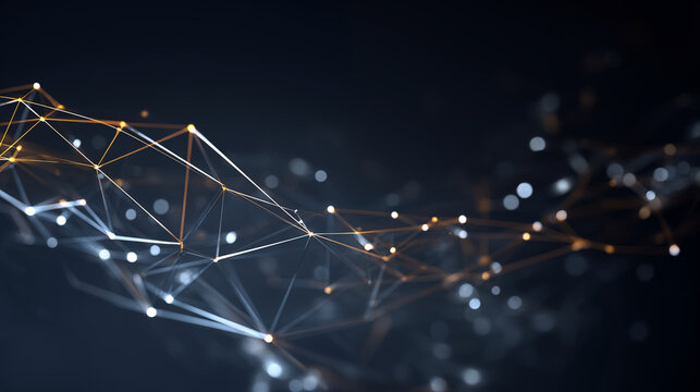 Intricate web of illuminated data points and pathways, a visual metaphor for advanced technology and IT operations, showcasing seamless digital connectivity and innovation concepts