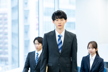 Fototapeta premium 就職活動をする学生