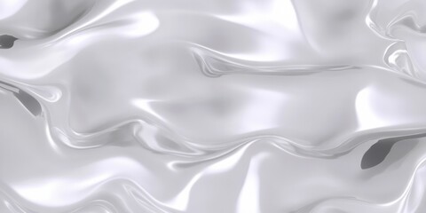 Obraz premium Metallic silver texture with fluid, abstract background, surface looks shiny and wavy, luxury smooth pattern for design concept
