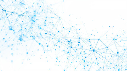 Technology and IT abstract network background with connecting dots, futuristic digital modern illustration