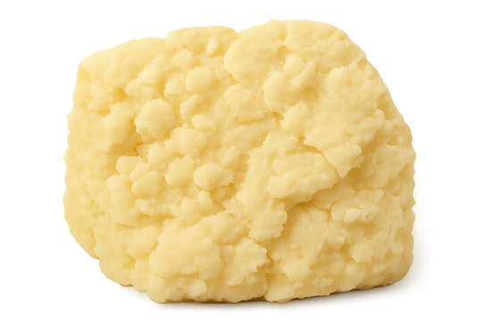 Scrambled egg showing a close-up texture, ready for breakfast or high protein dishes. Transparent background