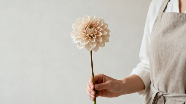 Hand with dandelion - Powered by Adobe