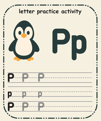 Alphabet Practice Page – Preschool Letter Formation for Early Writing Skills