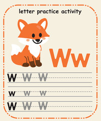 Alphabet Practice Page &ndash; Preschool Letter Formation for Early Writing Skills