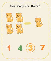 How Many Are There – Preschool Counting and Quantity Recognition Sheet
