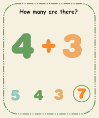 How Many Are There – Preschool Counting and Quantity Recognition Sheet