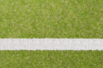 公園の芝と歩道のCGイメージ