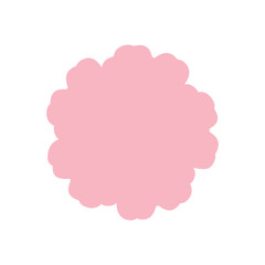 Flower clip art design on plain white transparent isolated background for card, shirt, hoodie, sweatshirt, apparel, card, tag, mug, icon, poster or badge