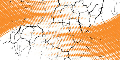 orange white brush Car sticker wrap pattern banner abstract sporty lines white orange color combination grunge brush modern pattern racing design, Eps 10.