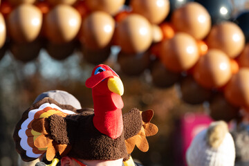 Festive and creative Thanksgiving Turkey Trot hats