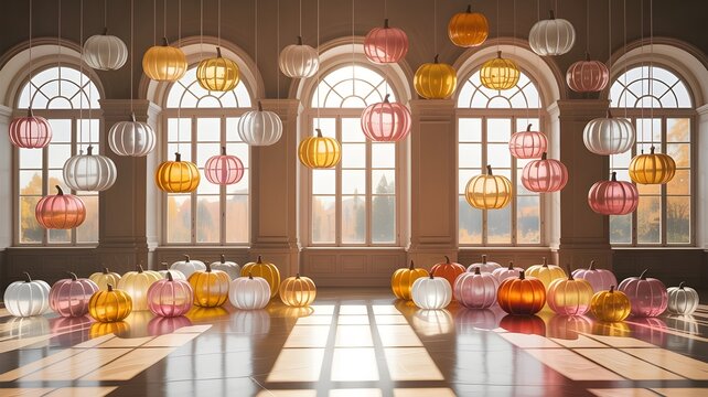 Old architecture window art in a church cathedral interior featuring a religious cross and stained glass at the altar during Christmas