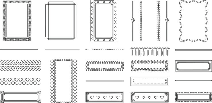Elegant Decorative Borders and Ornate Frames A Collection of Ornate Design Elements for Creative Projects