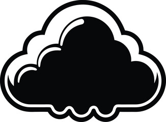 cloud silhouette icon