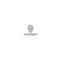 Mummy Head Logo Design Template