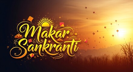 Makar Sankranti Kite Festival India &ndash; Happy Lohri Pongal Bihu Celebration Wishes Images