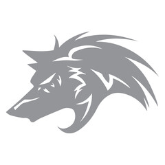Wolf Head Silhouette
