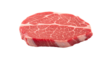 Uncooked prime beef cut, fresh and marbled, ready for grilling