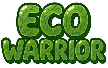 Eco Warrior – Save the World Environmental Illustration