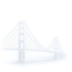 Fototapeta premium Golden Gate Bridge San Francisco – Iconic Suspension Bridge Illustration