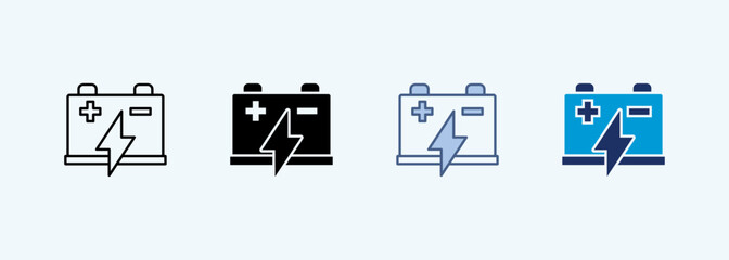 battery pack Multiple Style Icon Collection