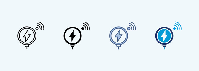 charging pad Multiple Style Icon Collection