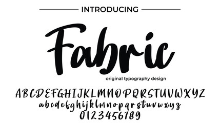 Fabric - Elegant Script Font for Smooth Handwritten Design and Creative Typography