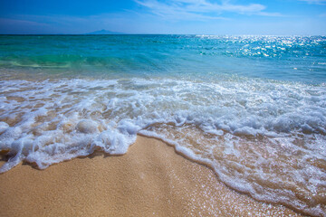 ocean wave background sea and sand