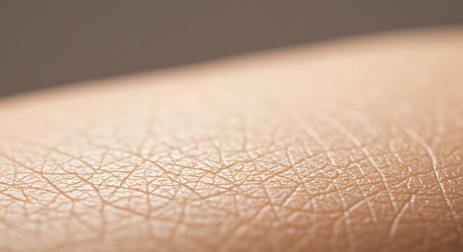 Human Skin Texture Detail: Close-Up Macro