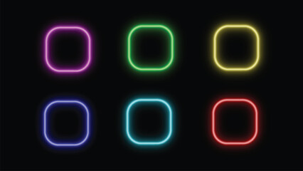 Neon Light on black background-01