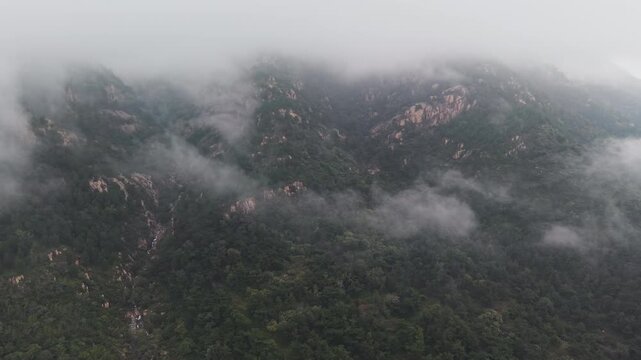 Scenery atop Mount Tai in Tai'an, China
