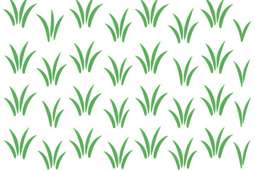 Fototapeta premium Green grass seamless pattern illustration for backgrounds and nature concepts, featuring transparent elements