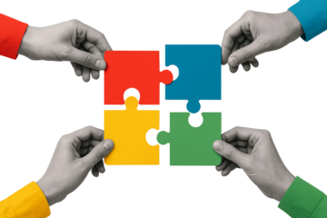 Teamwork Completing the Puzzle