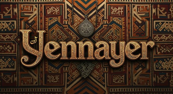 Yennayer Celebration Algerian New Year Traditional Berber Culture Event Decorations Amazigh Heritage Jewelry