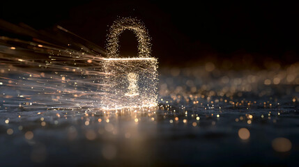 Digital Lock, Data Security, Encryption Technology
