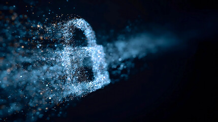 Digital Lock, Data Security, Encryption Technology
