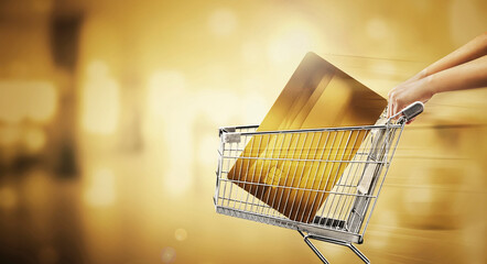 Credit card shopping concept with digital payment convenience, secure transactions, cashback rewards, and financial benefits for modern lifestyle.