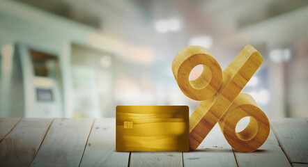 Credit card interest rates and financial benefits concept. Smart payment, flexible spending, rewards, secure transactions, and money management for modern finance