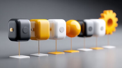 Corporate change implementation roadmap icon concept with detailed steps for effective business transformation strategy