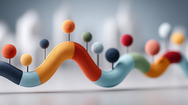 Corporate data roadmap icon concept featuring clean data pipeline for streamlined business operations and strategy