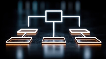 Corporate digital architecture roadmap icon concept elegant photo representation for business strategy