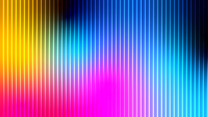 Vibrant abstract background with vertical stripes of rainbow colors and light effects