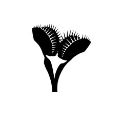 Venus Flytrap Silhouette Icon © Fera