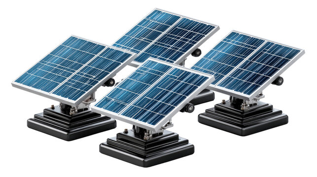 Solar Panels - Harvesting Energy: An array of solar panels gleams, poised to capture the sun's radiant energy, illustrating the power of sustainable and clean resources. - Powered by Adobe