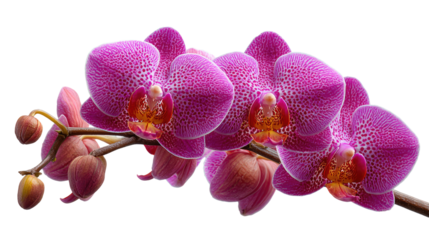 Orchid's Bloom: Captivating beauty, showcasing the intricate details of a vibrant purple orchid, a symbol of love, luxury, and strength.