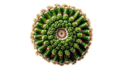 Spiraling Succulent: An overhead shot showcases a spiraling pattern and intricate details of a succulent plant, a testament to nature's unique designs. 