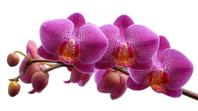 Orchid's Bloom: Captivating beauty, showcasing the intricate details of a vibrant purple orchid, a symbol of love, luxury, and strength.